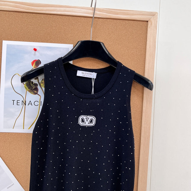 VALENTINO 26S EMBELLISHED SLEEVELESS SWEATER STYLE 87
