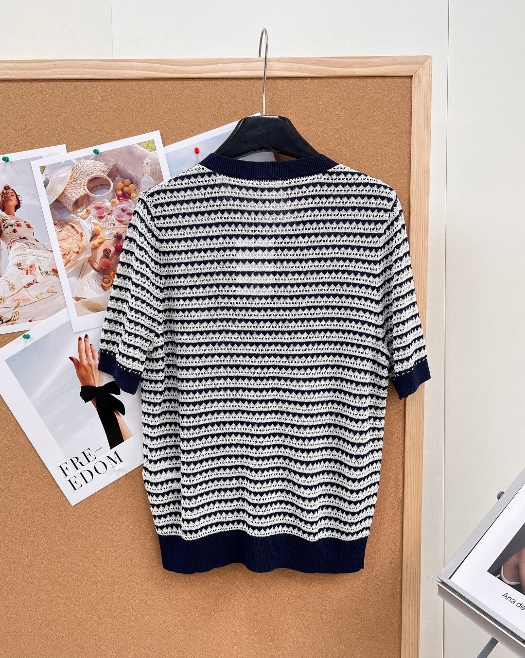 CELINE 26S SHORT-SLEEVE KNIT TOP STYLE 271