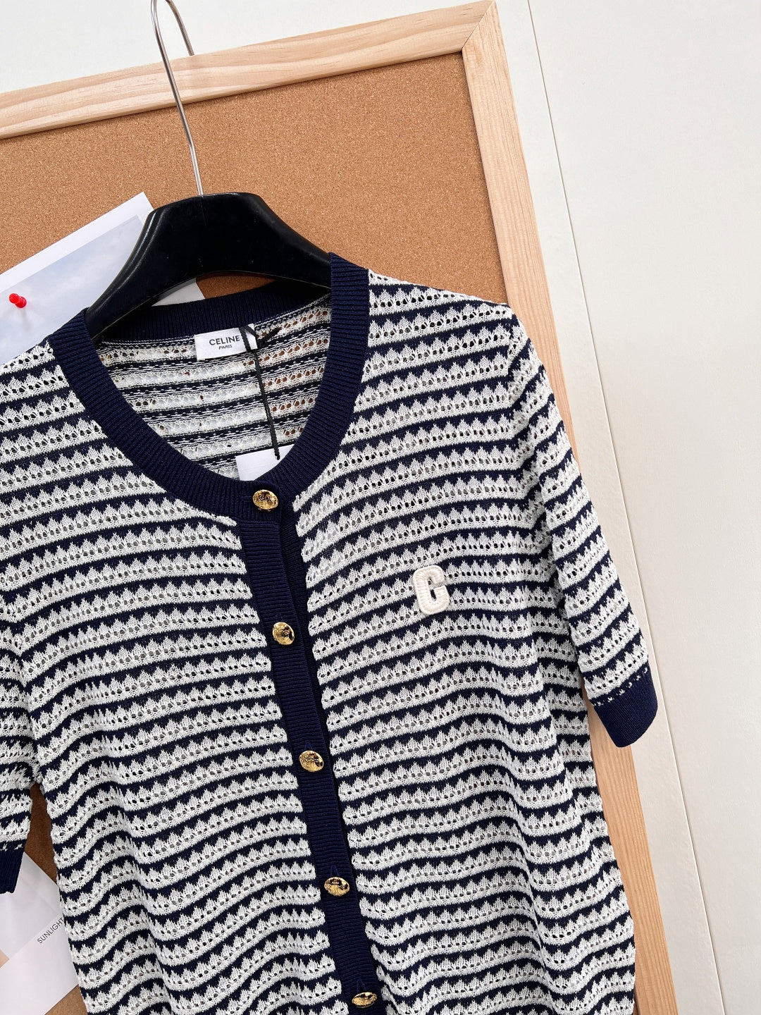 CELINE 26S SHORT-SLEEVE KNIT TOP STYLE 271