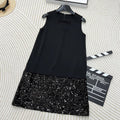 VALENTINO 26S BOW DETAIL SLEEVELESS DRESS 114