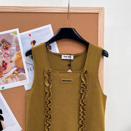 MIUMIU 26S SQUARE-NECK SWEATER STYLE 1108