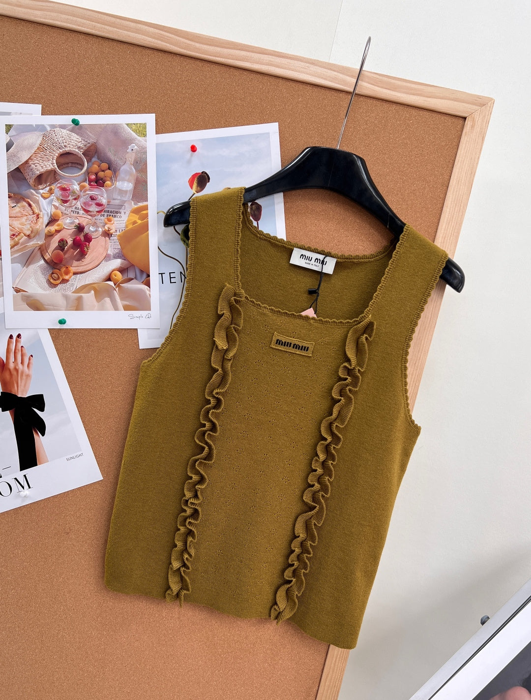 MIUMIU 26S SQUARE-NECK SWEATER STYLE 1108