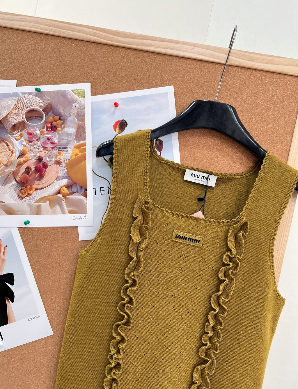 MIUMIU 26S SQUARE-NECK SWEATER STYLE 1108