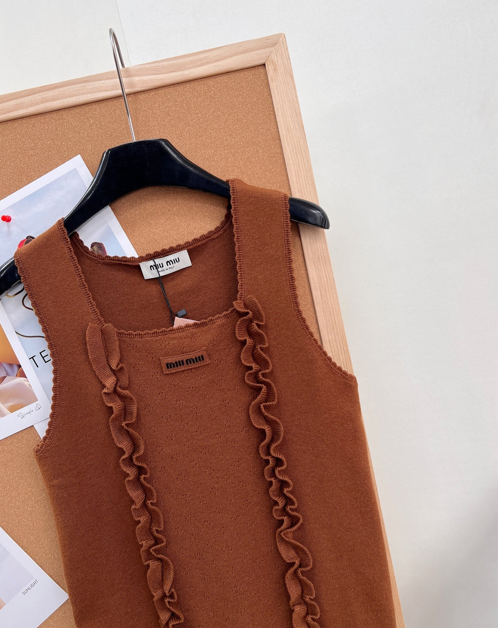 MIUMIU 26S SQUARE-NECK SWEATER STYLE 1106