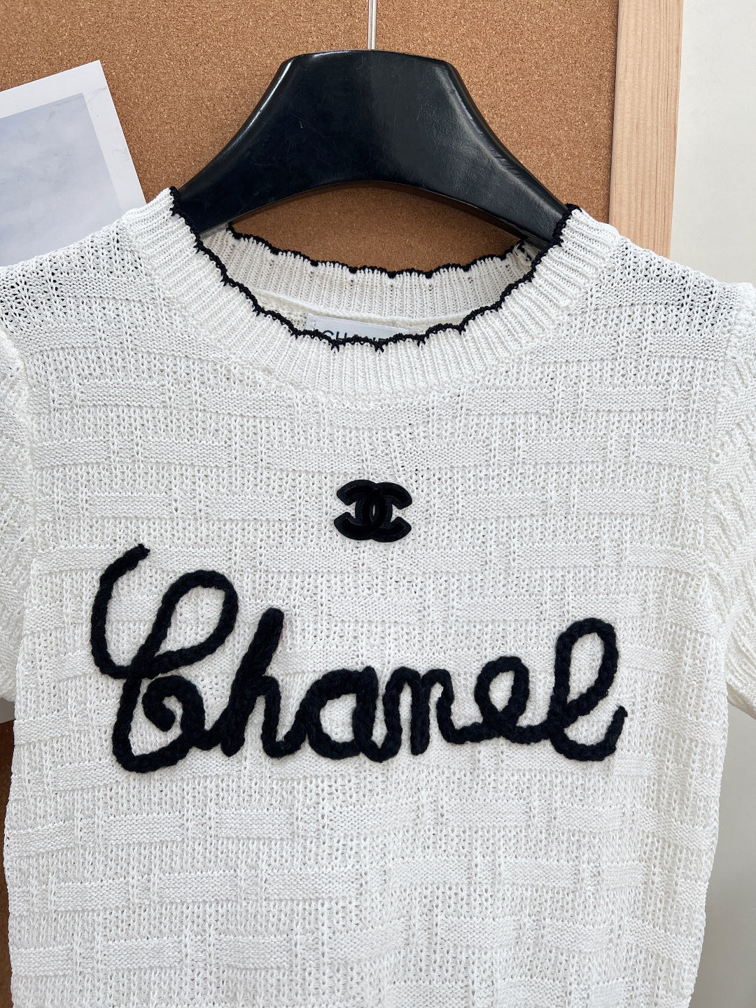 CHANEL 26S SHORT-SLEEVE KNIT TOP STYLE 1148