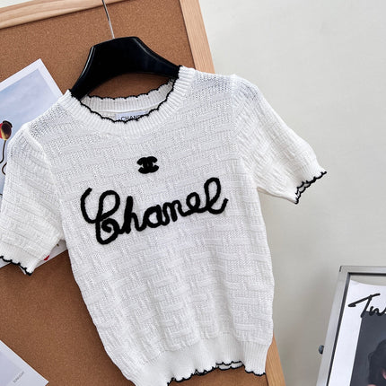 CHANEL 26S SHORT-SLEEVE KNIT TOP STYLE 1148
