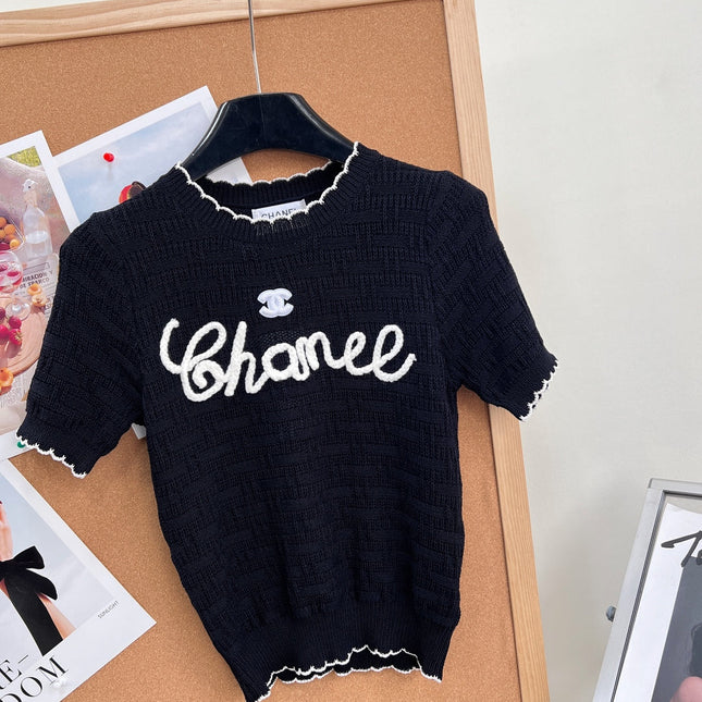CHANEL 26S SHORT-SLEEVE KNIT TOP STYLE 1147