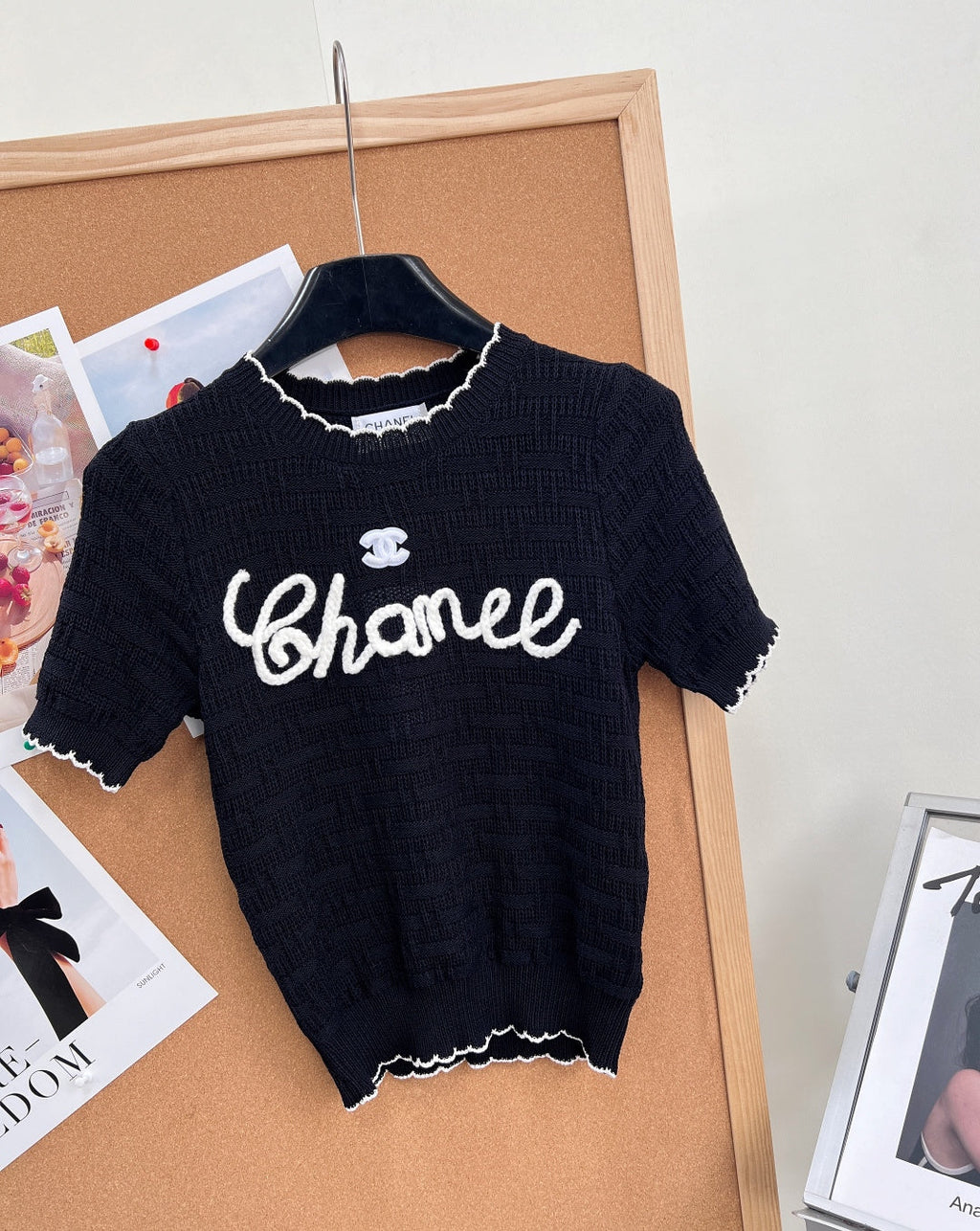 CHANEL 26S SHORT-SLEEVE KNIT TOP STYLE 1147