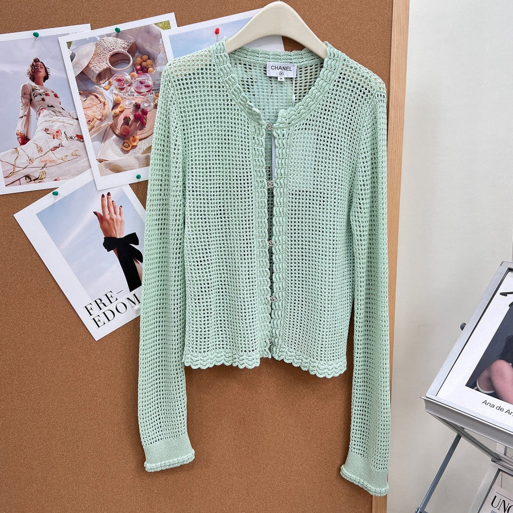 CHANEL 26S OPEN KNIT CARDIGAN STYLE 1242