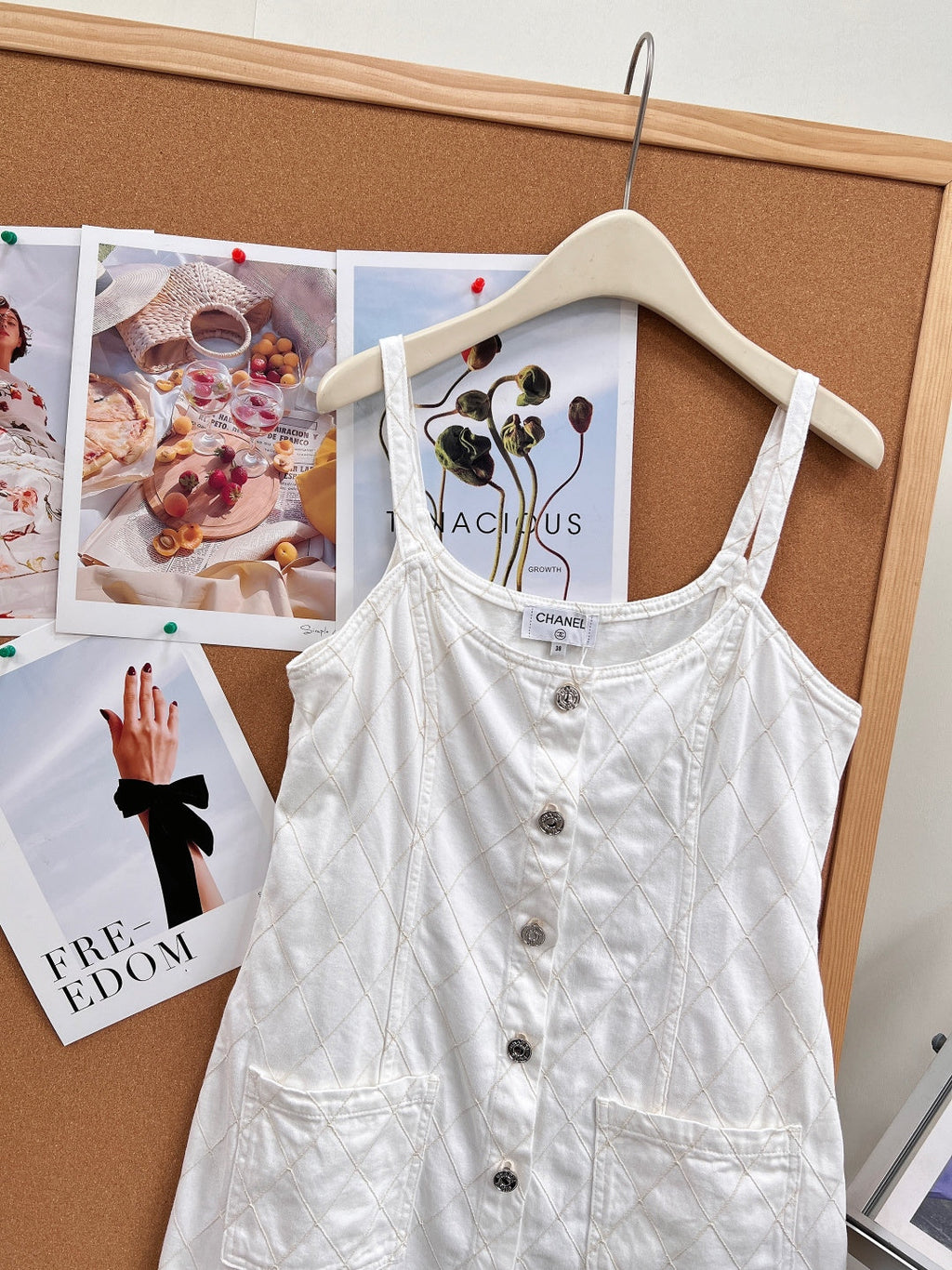 CHANEL 26S DENIM CAMI DRESS 1411