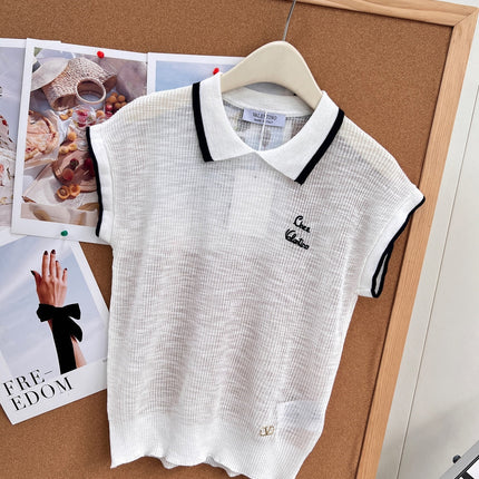 VALENTINO 26S SHORT-SLEEVE KNIT POLO SHIRT 355