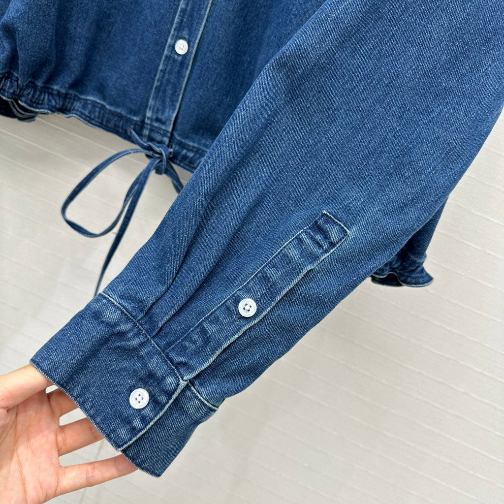 Loewe Shirt Jacket Blue Cotton