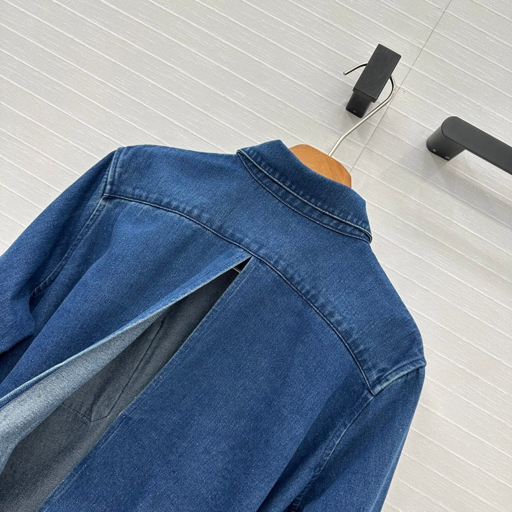 Loewe Shirt Jacket Blue Cotton