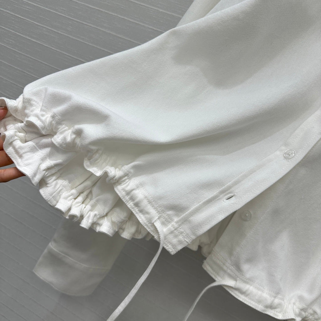 Loewe Shirt Jacket White Cotton