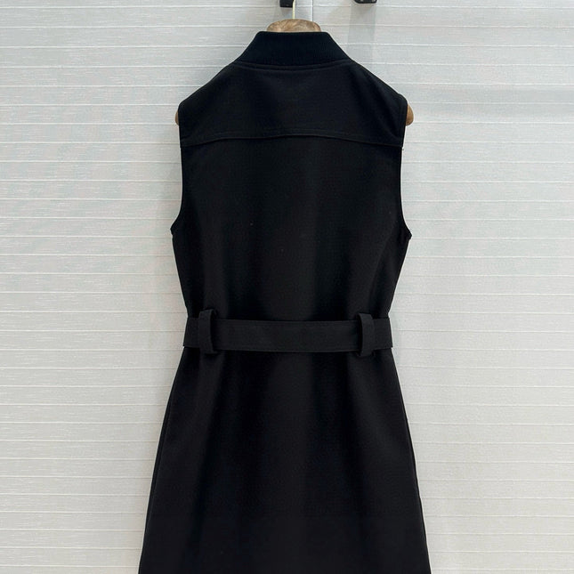 HERMES SLEEVELESS ZIPPER DRESS 276153