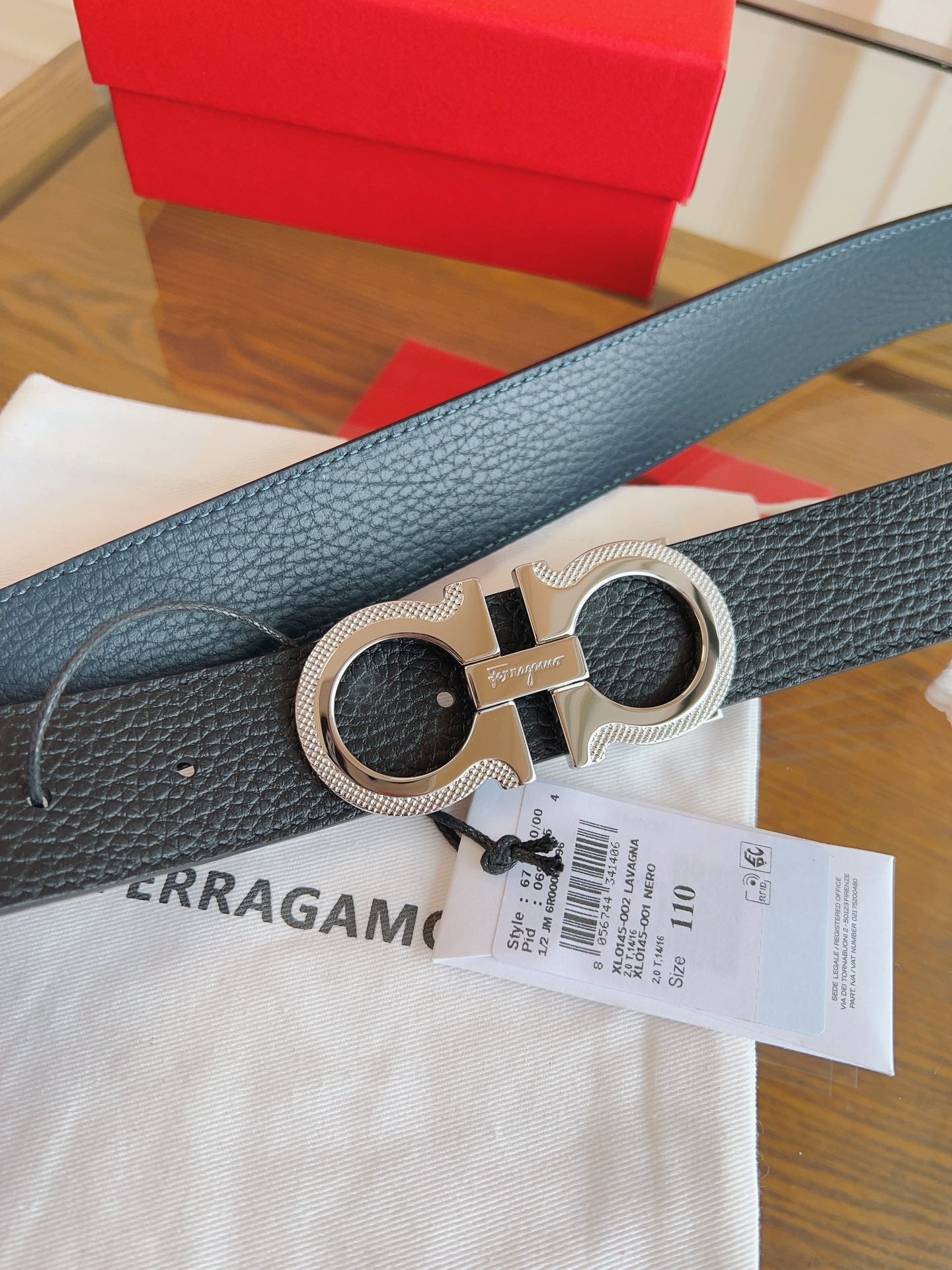 BELT 35MM IN BROWN CALFSKIN 630152