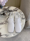 BOTTEGA VENETA 26S SABATO LOAFERS IN WHITE CALFSKIN