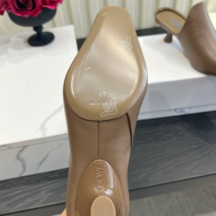 LOEWE 26S HEELED MULES IN BLOWN CALFSKIN