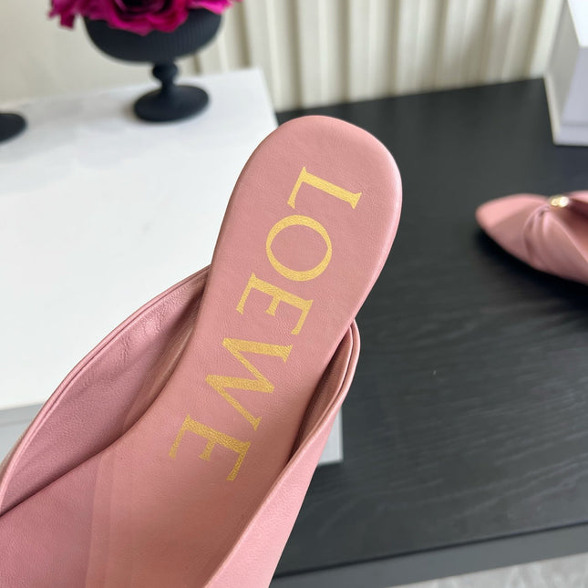 LOEWE 26S SANDALS IN LIGHT PINK LAMBSKIN
