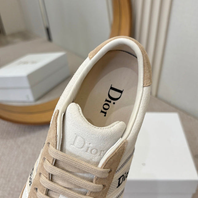 DIOR 26S SNEAKERS IN BEIGE MIX WHITE SUEDE