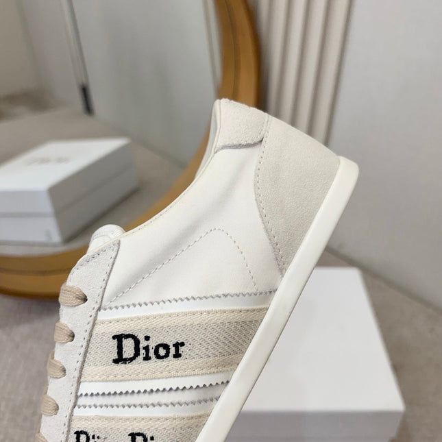 DIOR 26S SNEAKERS IN CREAM WHITE SUEDE