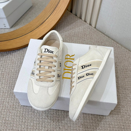 DIOR 26S SNEAKERS IN CREAM WHITE SUEDE