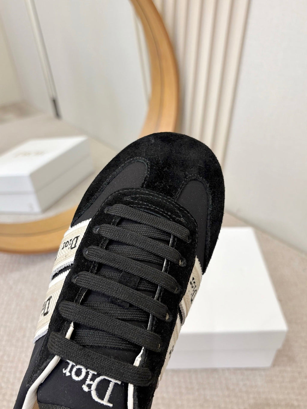 DIOR 26S SNEAKERS IN BLACK SUEDE
