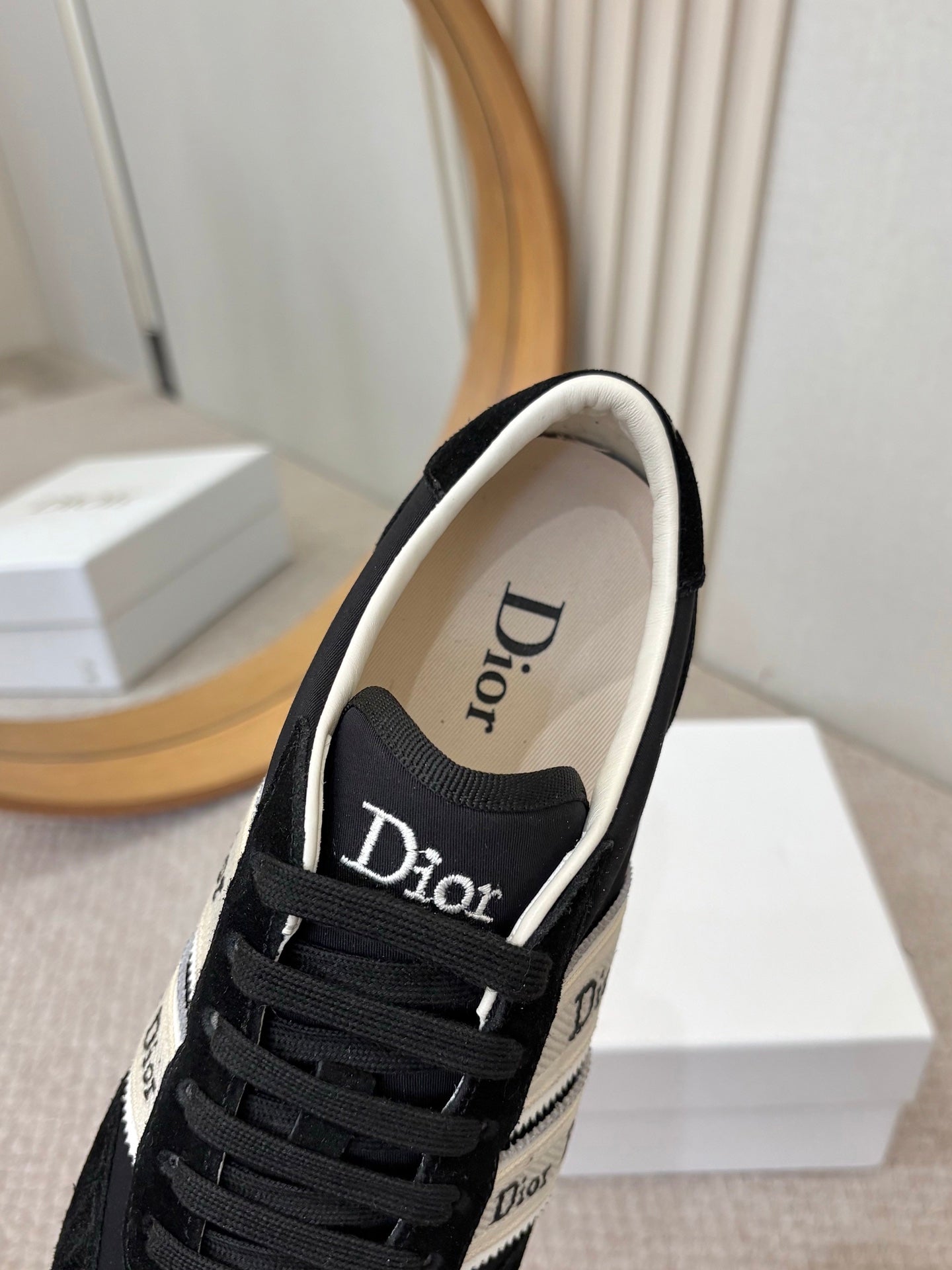 DIOR 26S SNEAKERS IN BLACK SUEDE