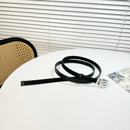 DIOR 26S BELT 17 MM IN BLACK CALFSKIN 655078