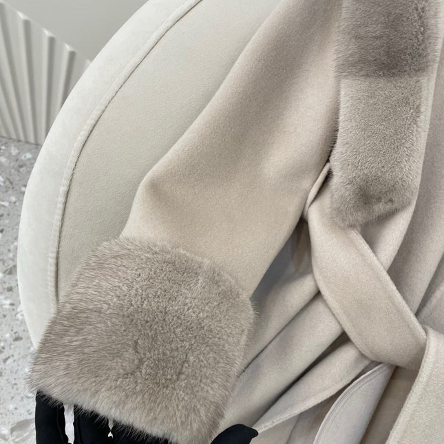MAX MARA 25S HOODED LONG CASHMERE COAT 039