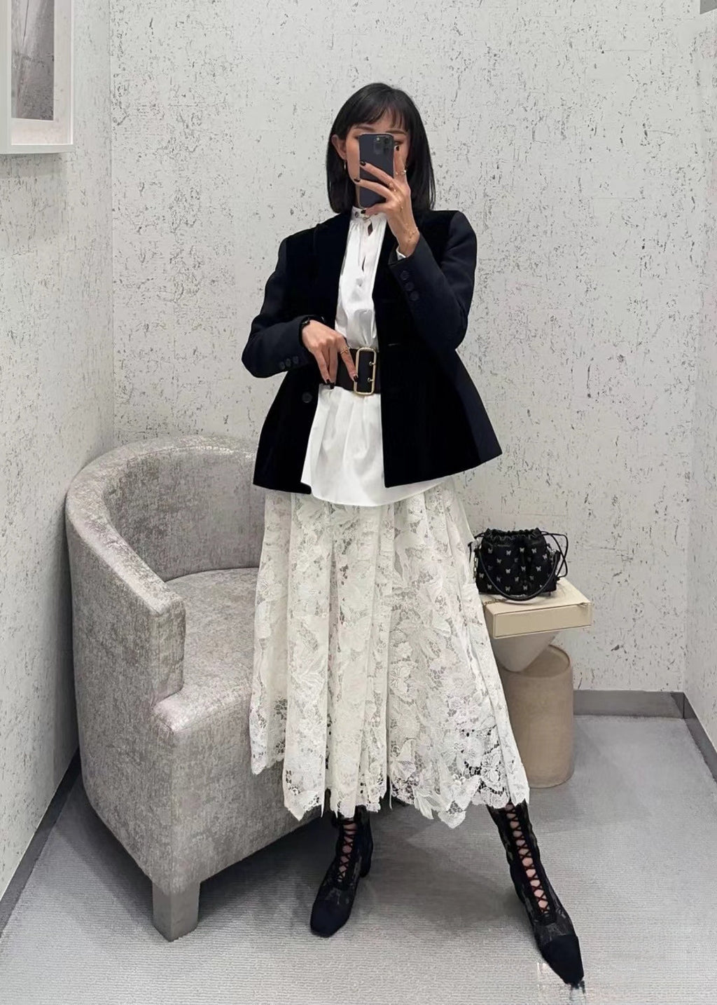 DIOR 25S VELVET BLAZER 677