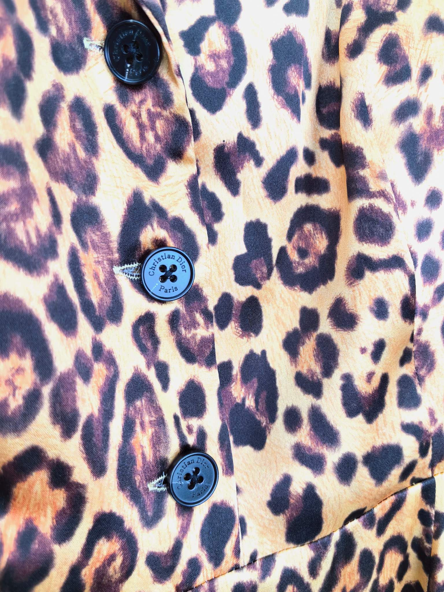 DIOR 25S SILK LEOPARD PRINT DRESS 678
