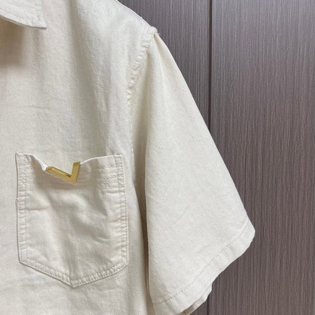 VALENTINO 26S SHORT-SLEEVE POCKET SHIRT 460