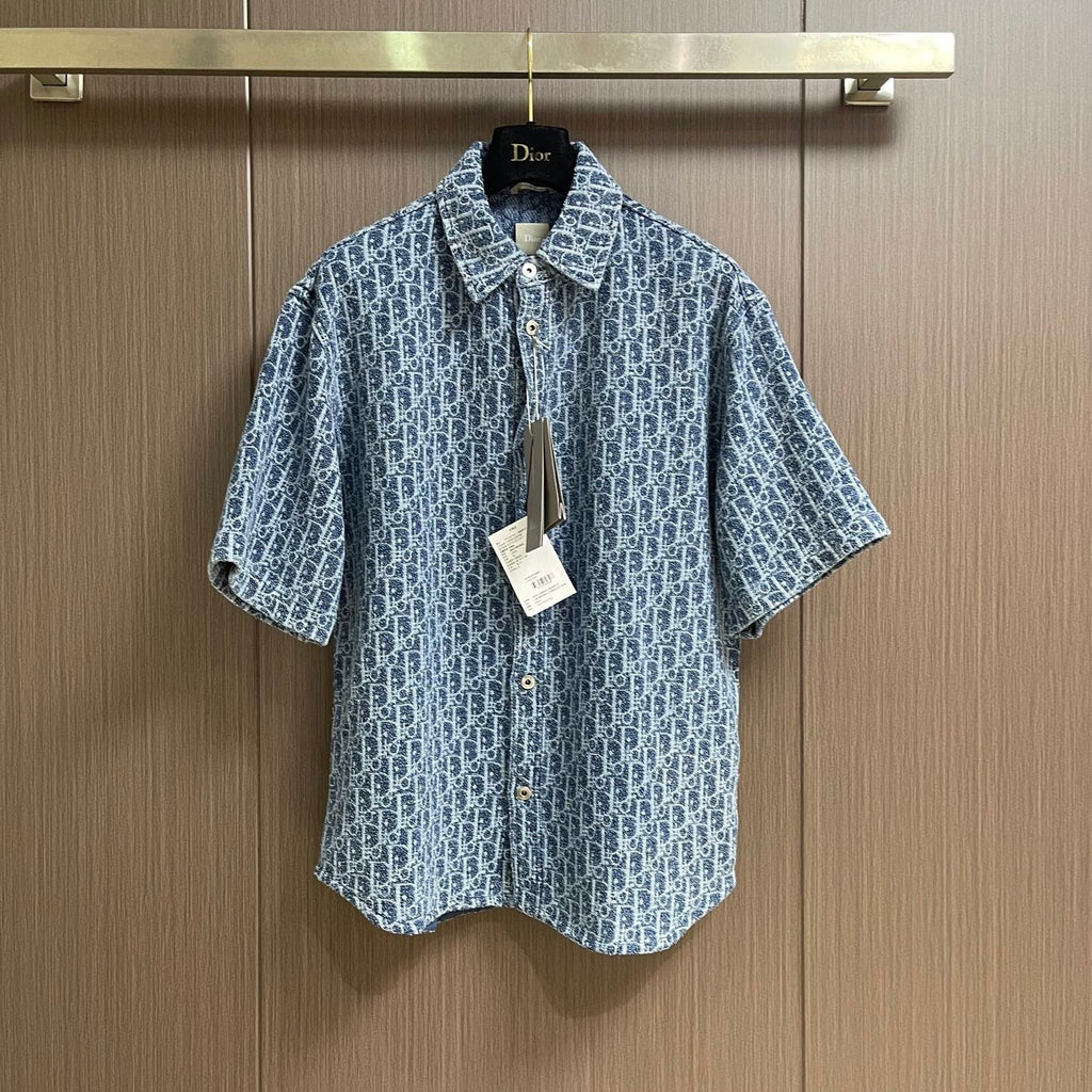 DIOR 26S JACQUARD DENIM SHIRT 1297