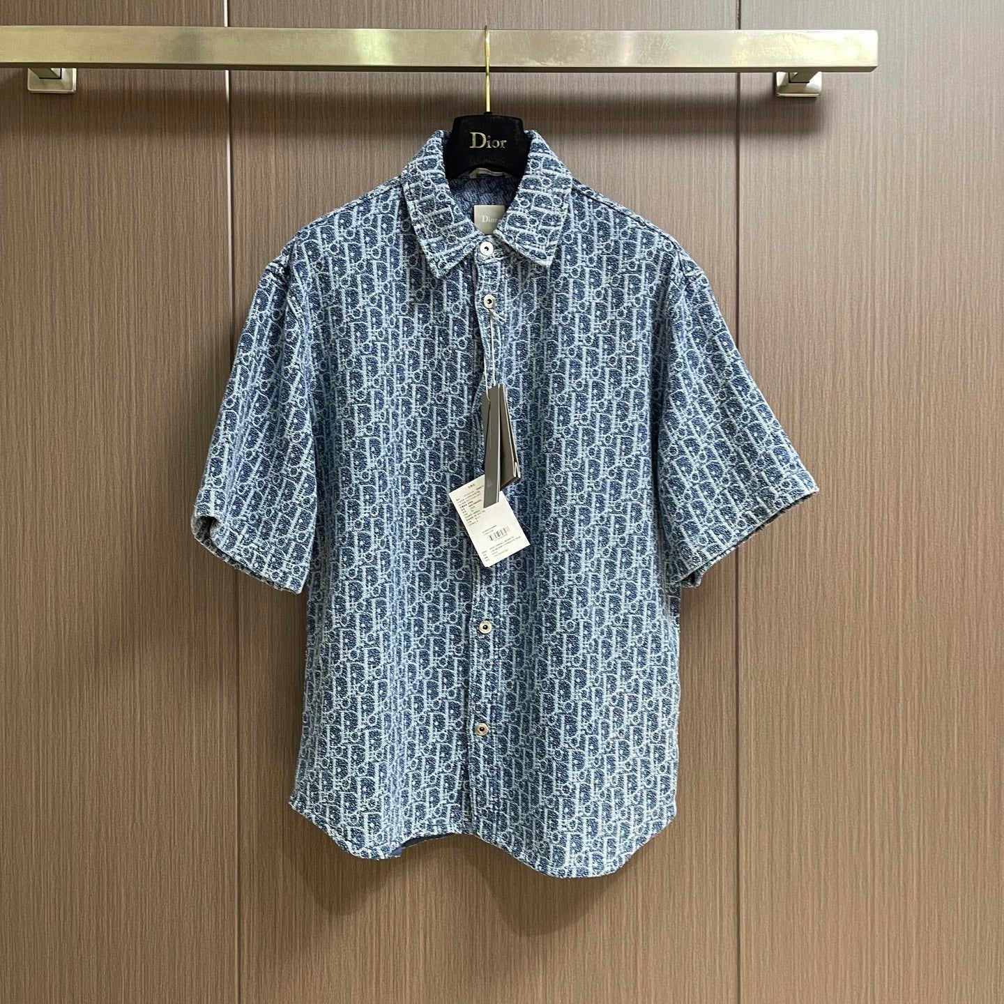 DIOR 26S JACQUARD DENIM SHIRT 1297