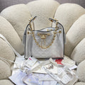CHANEL 26S HOBO BAG 30 IN OFF-WHITE WOVEN SYNTHETIC FIBER