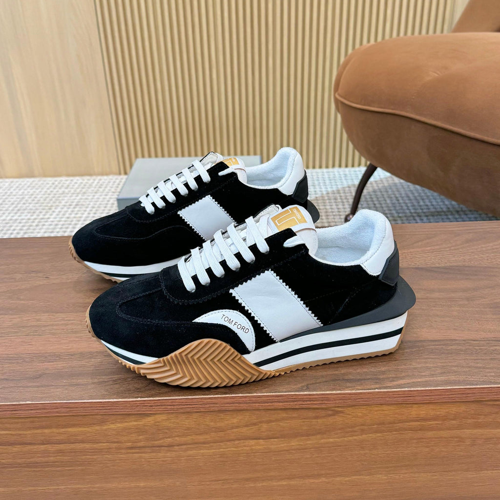 TOM FORD SNEAKERS IN BLACK SUEDE 432171