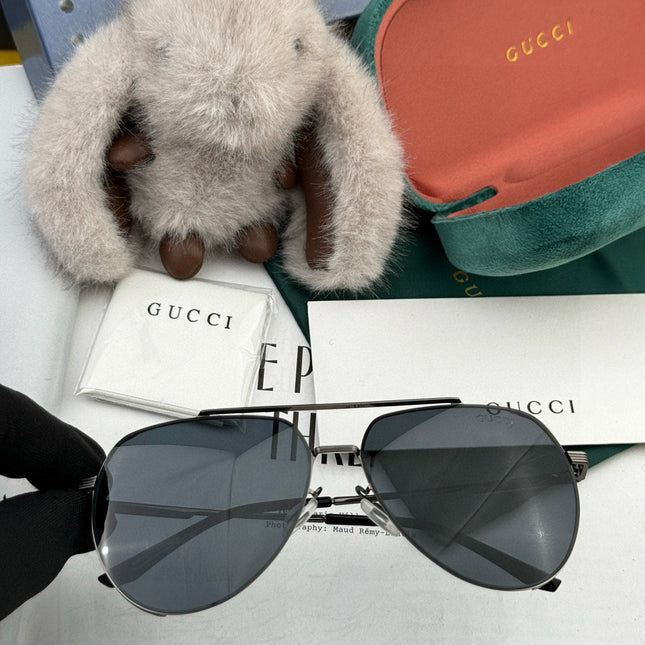 AVIATOR FRAME SUNGLASSES 575760 IN METAL