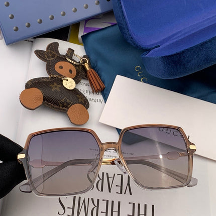 OVERSIZED SQUARE FRAME SUNGLASSES G1307 IN ACETATE AND METAL