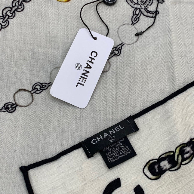 CHANEL 25S SCARF 135 CM IN CASHMERE SILK 941838