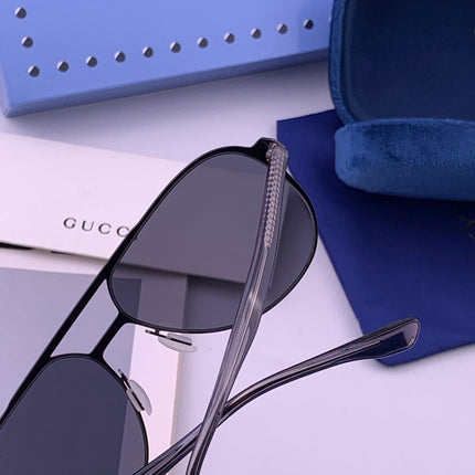 GUCCI 26S AVIATOR FRAME IN METAL 422537