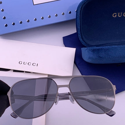 GUCCI 26S AVIATOR FRAME IN METAL 422537