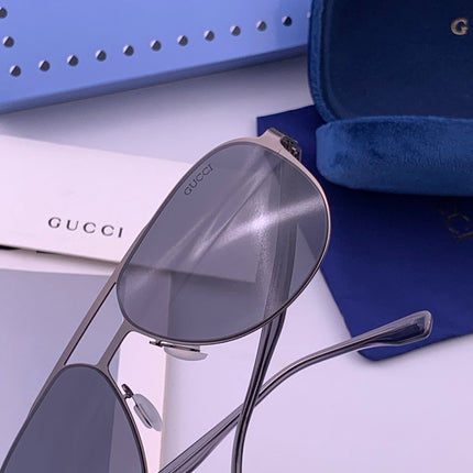 GUCCI 26S AVIATOR FRAME IN METAL 422537
