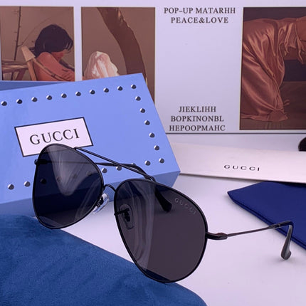 GUCCI 26S AVIATOR FRAME IN METAL 424700