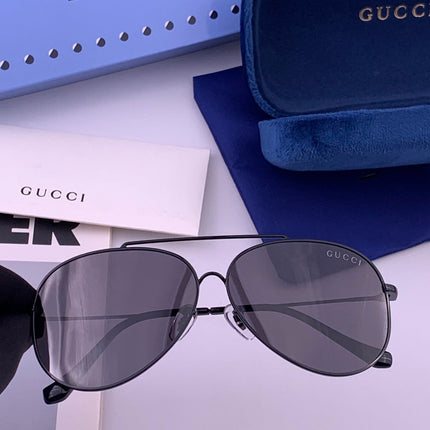 GUCCI 26S AVIATOR FRAME IN METAL 424700