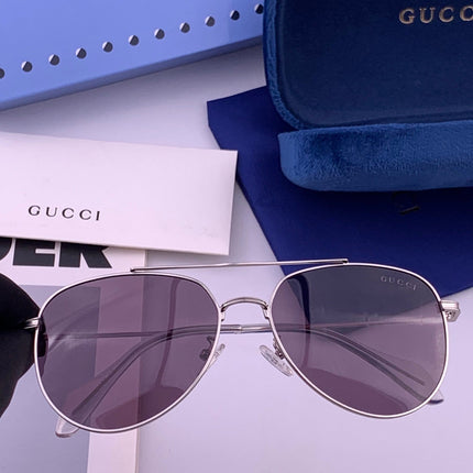 GUCCI 26S AVIATOR FRAME IN METAL 424702