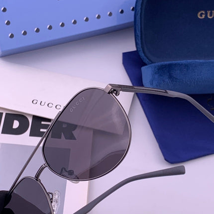 GUCCI 26S AVIATOR FRAME IN METAL 424712