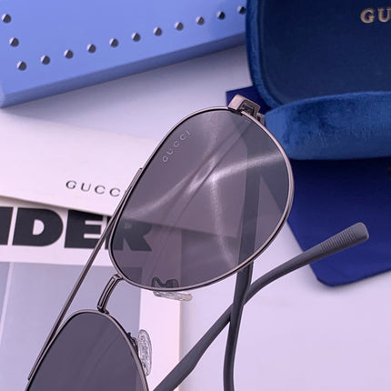 GUCCI 26S AVIATOR FRAME IN METAL 424712