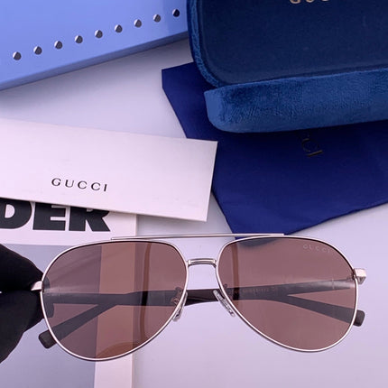 GUCCI 26S AVIATOR FRAME IN METAL 424713
