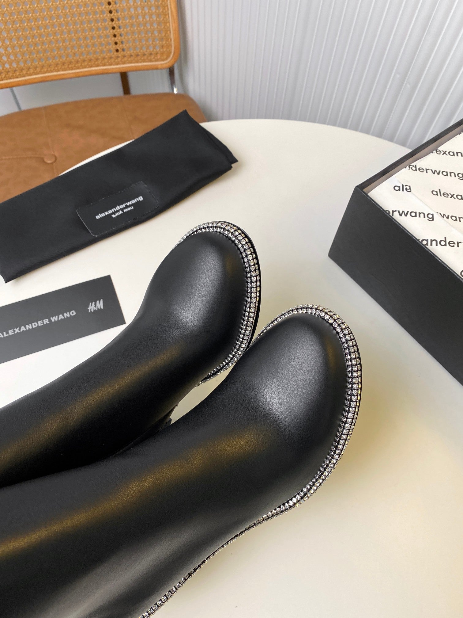 KIRA ANKLE BOOTS 10 CM IN BLACK CALFSKIN